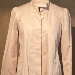 Vintage Y2K Marc Jacobs tan beige pale pink blush trench coat cotton